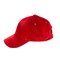 Las mujeres curvaron el sombrero plano de Casquette del béisbol del logotipo del bordado del invierno rojo del terciopelo de los aleros