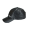 Sombreros materiales de cuero negros cómodos del papá de los deportes con la hebilla del metal