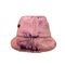 Borde ancho del bordado del pescador del cubo del sombrero del teñido anudado reversible adulto colorido de encargo del algodón