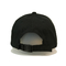 Gorras de béisbol de encargo curvadas el panel del borde del negro 6 con los sombreros plásticos Bsci de la hebilla