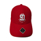 El soplo común de la tela 3d bordó las gorras de béisbol con el borde de las etiquetas engomadas