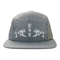 Casquillo de nylon impreso sombrero del Snapback de la cuerda del logotipo del campista del panel de la aduana 5