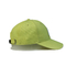 Poliéster verde con 6 paneles de pelota de béisbol visor plano / gorras de golf de algodón