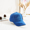 Sombrero caliente de Sun de la parche de cuero del terciopelo azul de la toalla del invierno