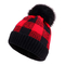Punto elástico Beanie Hats For Cold Winter de la tela de las lanas