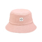 lazo plástico del gancho de Bucket Hat With del borde de los 7cm del pescador largo del rosa