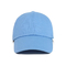 Color azul del OEM ningunos Logo Cotton Fabric Baseball Cap