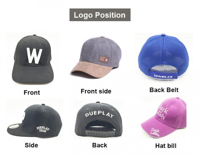 Gorras de béisbol de encargo del logotipo de los sombreros del papá del bordado