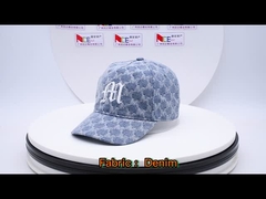 Nuevo gorra de béisbol lavada del tejano de algodón del diseño 2023 algodón 100% con el logotipo bordado