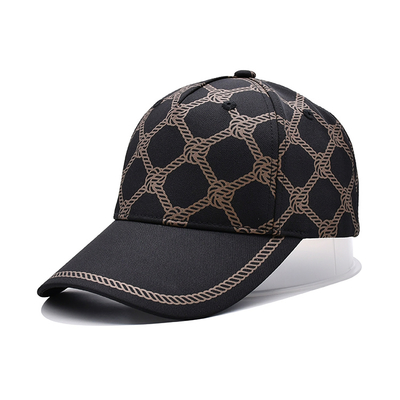 Gorras de béisbol impresas logotipo personalizado con correa de tela y tamaño ajustable de cierre de metal