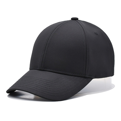 Custom 6 Panel Blank Baseball Cap 58cm Cool suave poliéster rasgado sombrero de papá