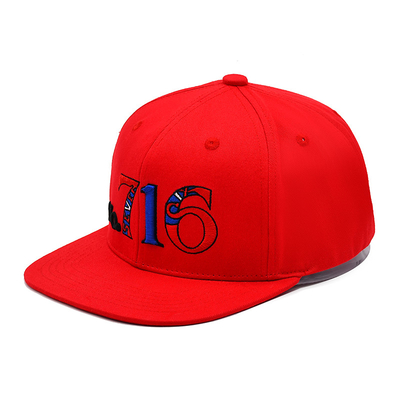 6 paneles de borde plano Sombreros de retroceso 3D Logotipo de bordado Deportes al aire libre Sombreros de retroceso Béisbol