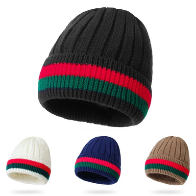 Sombrero con gorro bordado a medida Unisex Tricot Sombrero cálido de invierno para actividades al aire libre