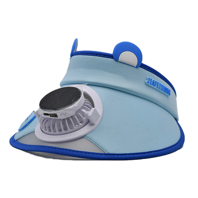 Mayorista Coreano Lindo Oso Pequeño Sombrero de ventilador solar para niños Custom Outdoor Chicos Chicas Sombrero de dibujos animados Largo borde visor de sol Sombrero de gorra