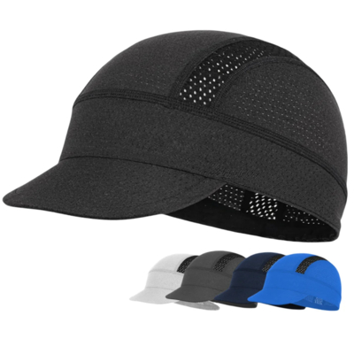 Gorra de ciclismo personalizada de secado rápido, transpirable, que absorbe la humedad, gorra deportiva, gorro absorbente y transpirable debajo de los cascos, delgada
