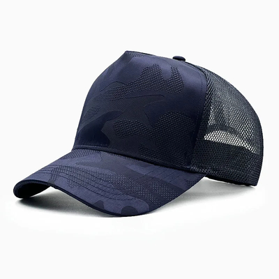Sombrero de béisbol simple de gran tamaño para hombres Mujeres Diseño personalizado Sombrero de malla de camión para cabeza grande grande Moderno para escena casual deportiva