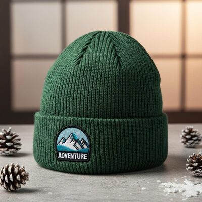 Sombrero de boné de punto con circunferencia de adulto y material acrílico para el calor del invierno