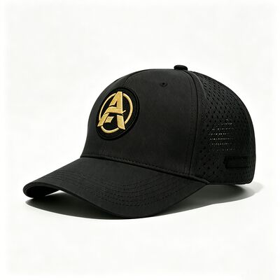 Sombrero de golf ajustable de peso ligero y transpirable con bordado plano personalizable para golf de verano