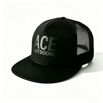 Impresión en pantalla Logotipo 5 Panel Trucker Cap Unisex Confortable Fit Ideal para todas las estaciones Adjustable Capa ligera