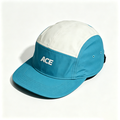 Sombrero de camper de 5 paneles con borde plano Sports Mesh Sweatband de un tamaño que se ajusta a todas las actividades al aire libre