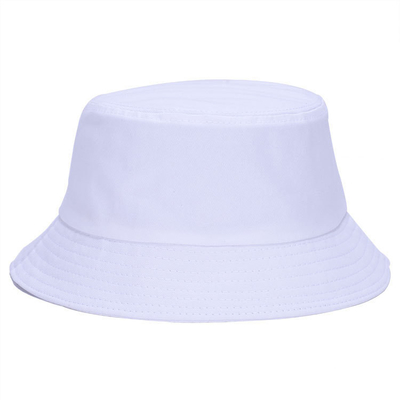 Uso negro sólido personalizado de las mujeres del estilo del espacio en blanco del sombrero del cubo del pescador