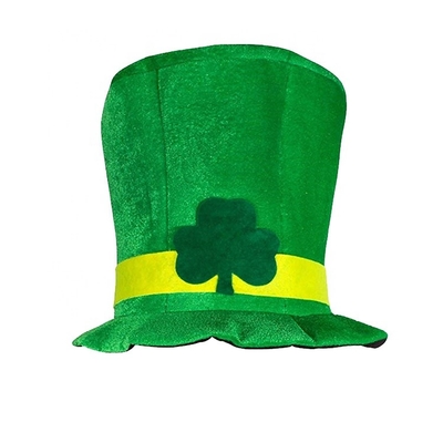 Sombrero irlandés del día del St Patricks del festival, sombreros enrrollados superiores verdes del festival del trébol