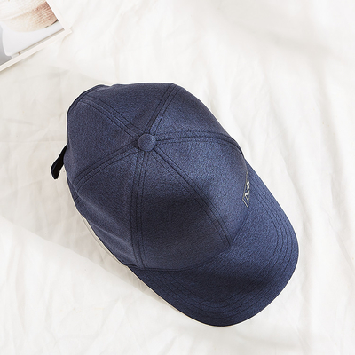 Azul modificada para requisitos particulares estructurado imprimió el logotipo reflexivo de secado rápido de las gorras de béisbol