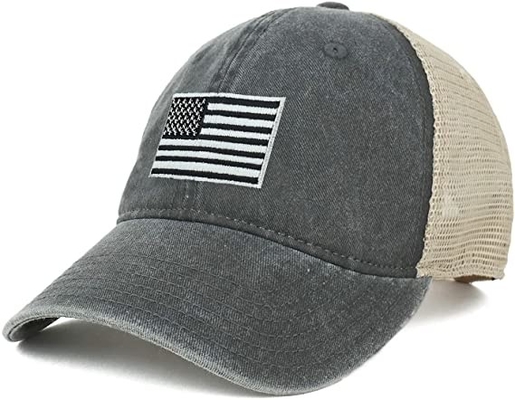 camuflaje retro unisex Mesh Trucker Hat del casquillo del Snapback de los 6 paneles de los 62cm