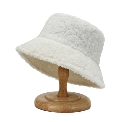 Pescador sólido Hat Autumn Winter Lamb Wool de Harajuku del cubo de la pintada unisex del sombrero los 60cm