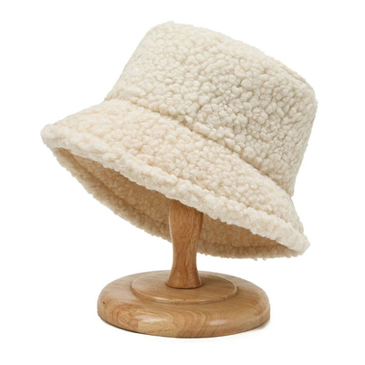 Pescador sólido Hat Autumn Winter Lamb Wool de Harajuku del cubo de la pintada unisex del sombrero los 60cm