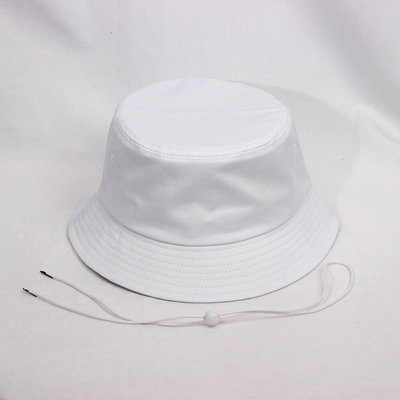 Playa al aire libre del sombrero de Sun del algodón puro unisex con la protección Fisher Bucket Cap los 58CM