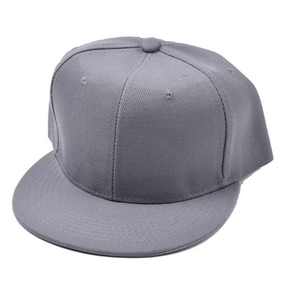 Borde plano al aire libre del sombrero de béisbol del Snapback del panel del llano 6 ajustable para la primavera