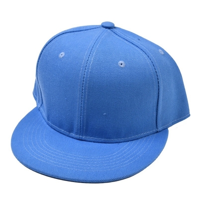 Borde plano al aire libre del sombrero de béisbol del Snapback del panel del llano 6 ajustable para la primavera