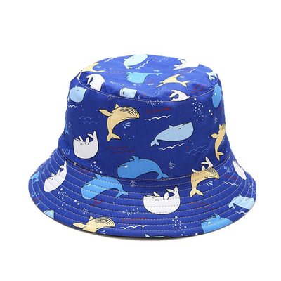 Casquillo animal de la playa del viaje del verano de la tela cruzada de algodón de Bucket Hat el 100% del pescador del modelo