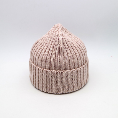 Punto Beanie Hats Winter Cold - rosa de las señoras de la prueba