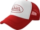 Gorra de camionero deportiva de 5 paneles de malla roja de aniversario Gorra de malla de espuma de corona alta para mujer