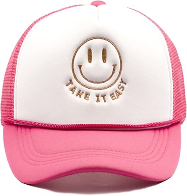 Gorra de camionero ajustable de 5 paneles Sombrero de hip hop transpirable de malla de béisbol de verano