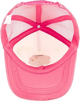 Gorra de camionero ajustable de 5 paneles Sombrero de hip hop transpirable de malla de béisbol de verano