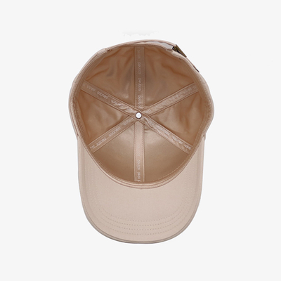 Gorras de béisbol bordadas con hebilla de metal Forro de manchas de tela de algodón unisex 6 paneles