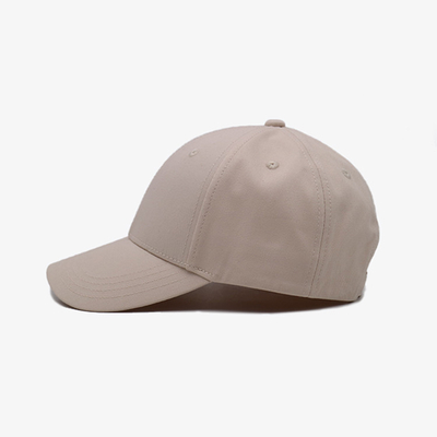 Gorras de béisbol bordadas con hebilla de metal Forro de manchas de tela de algodón unisex 6 paneles