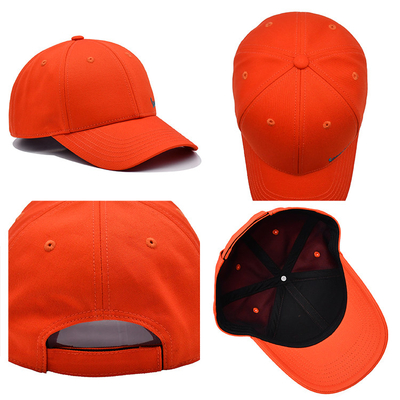 La sombrilla casual unisex de la hebilla de la parte posterior del velcro de la gorra de béisbol curvó verano del casquillo de la frente de los 6 paneles