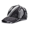 Sombrero 100% de béisbol lleno de encargo de la impresión de la sublimación de la gorra de béisbol negra del poliéster