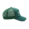 Logotipo curvado de Mesh Hat With Embroidered Letter de la espuma del panel del sombrero 5 del camionero del verde del borde