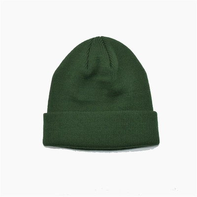 Punto verde único Beanie Hats With Embroidery Pattern del OEM