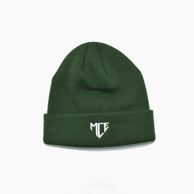 Punto verde único Beanie Hats With Embroidery Pattern del OEM