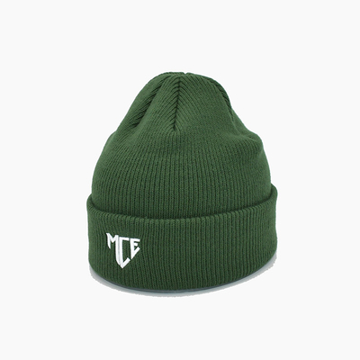 Punto verde único Beanie Hats With Embroidery Pattern del OEM