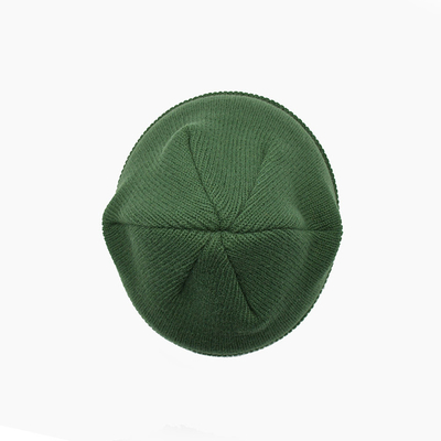 Punto verde único Beanie Hats With Embroidery Pattern del OEM