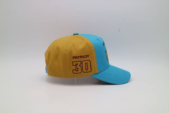 Fábrica al por mayor de encargo de la gorra de béisbol del algodón de la fábrica del bordado de la gorra de béisbol de encargo del cinco-panel