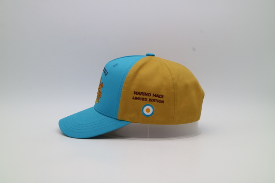 Fábrica al por mayor de encargo de la gorra de béisbol del algodón de la fábrica del bordado de la gorra de béisbol de encargo del cinco-panel