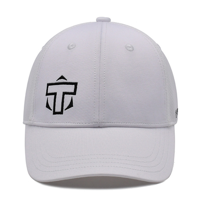 Gorra de béisbol modificada para requisitos particulares el Seis-panel con el partido costura del color de la tela y logotipo bordado